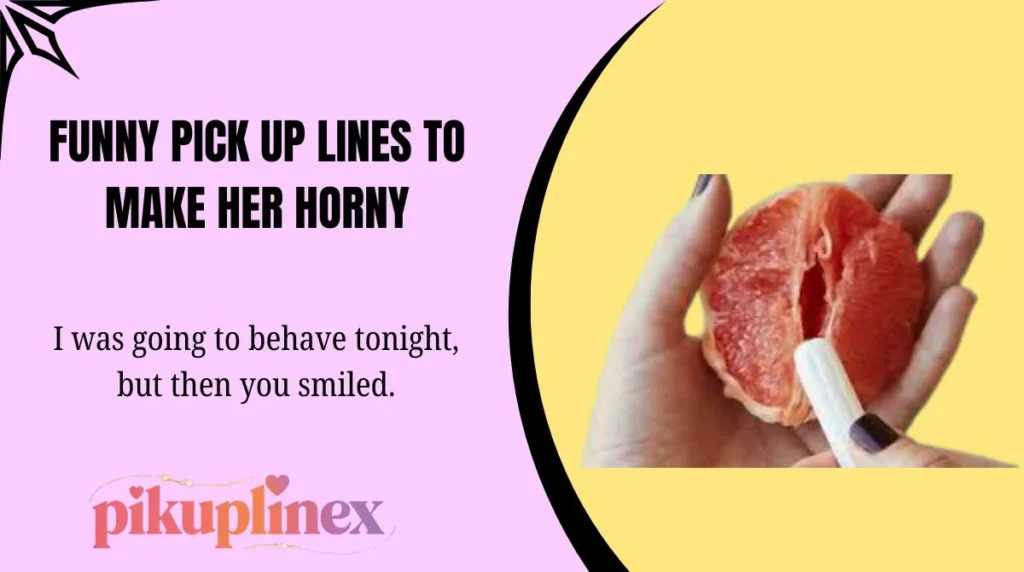 Funny Pick Up Lines to Make Her Horny