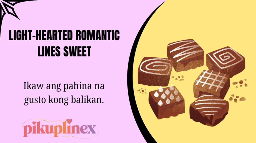 Light-Hearted Romantic Lines Sweet