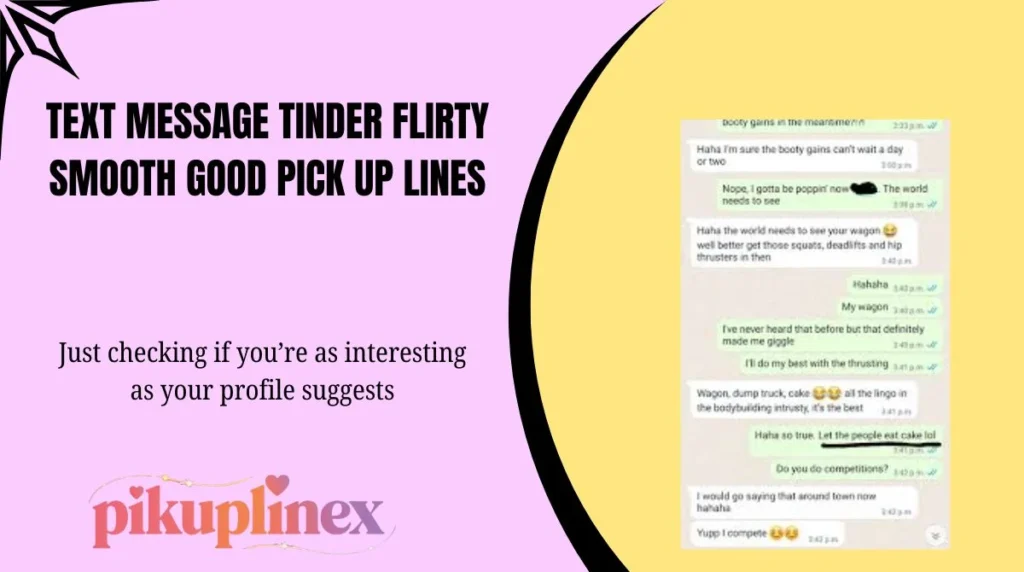 Text Message Tinder Flirty Smooth Good Pick Up Lines