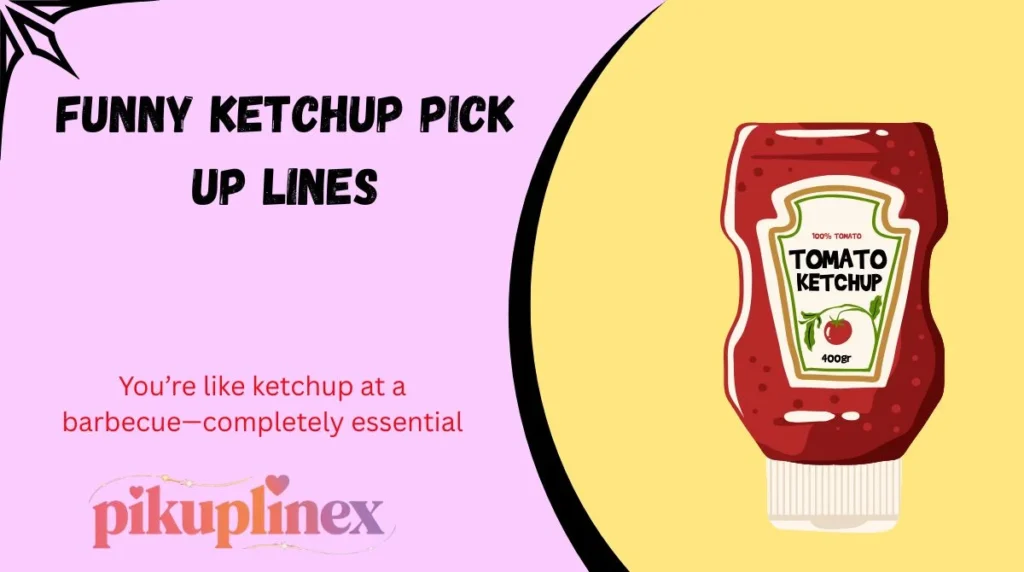 Funny Ketchup Pick Up Lines