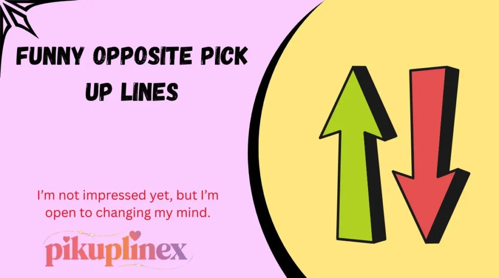 Funny Opposite Pick Up Lines